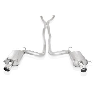 Cadillac CTS Performance Exhaust - Stainless Works - Cat Back, X-Pipe, Chambered Mufflers, 4in Tips - `04-`07